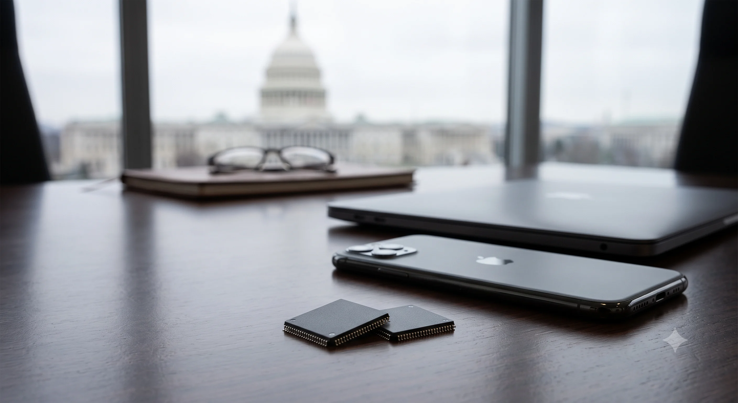 Computer memory chips, the shortage of which Cook cited as an increasing operational headwind for Apple.